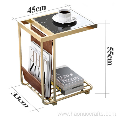 modern marble table living room creative square table